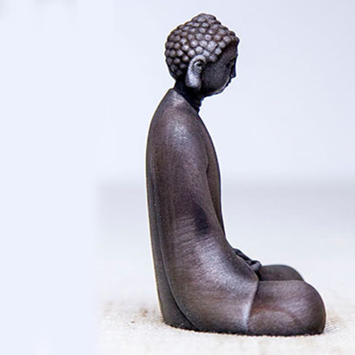 Buddha Stones Ręcznie robione Medytacja Budda Siakjamuni Żelazo Proszek Rdza Odlew Żywicy Dekoracja Statuy