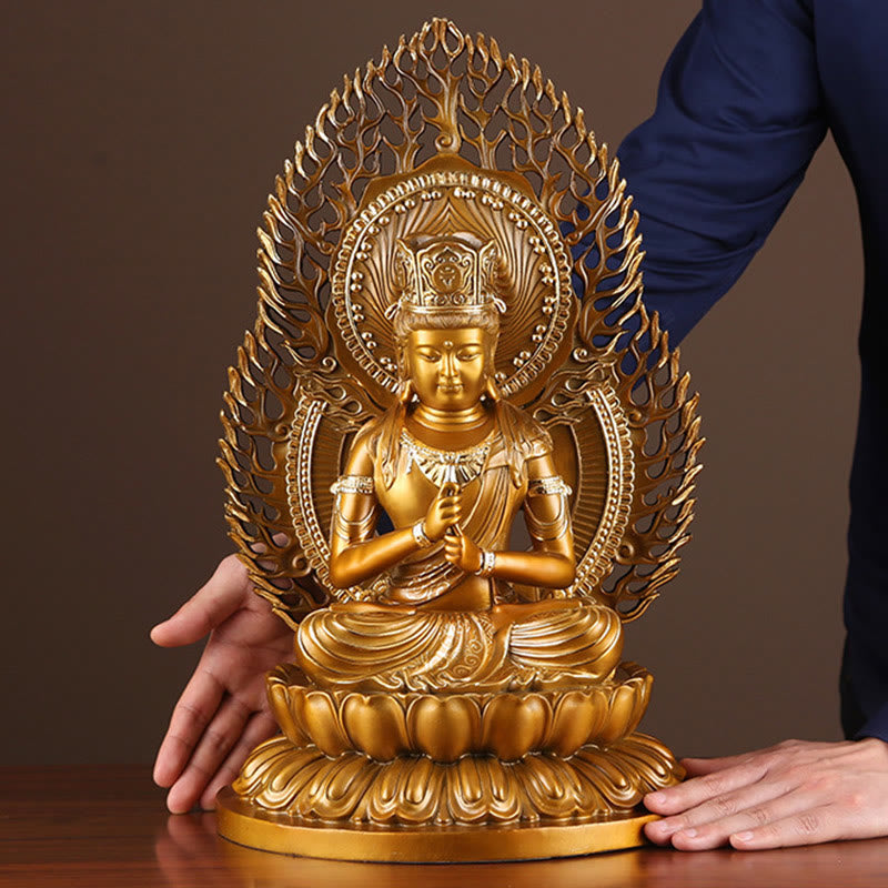 Buddha Stones Tathagata Figurka Buddy Spokój Miedziana Statua Domowa Oferta Dekoracja