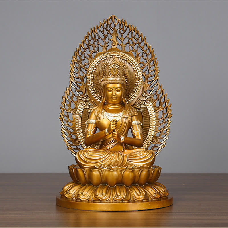 Buddha Stones Tathagata Figurka Buddy Spokój Miedziana Statua Domowa Oferta Dekoracja - image 12