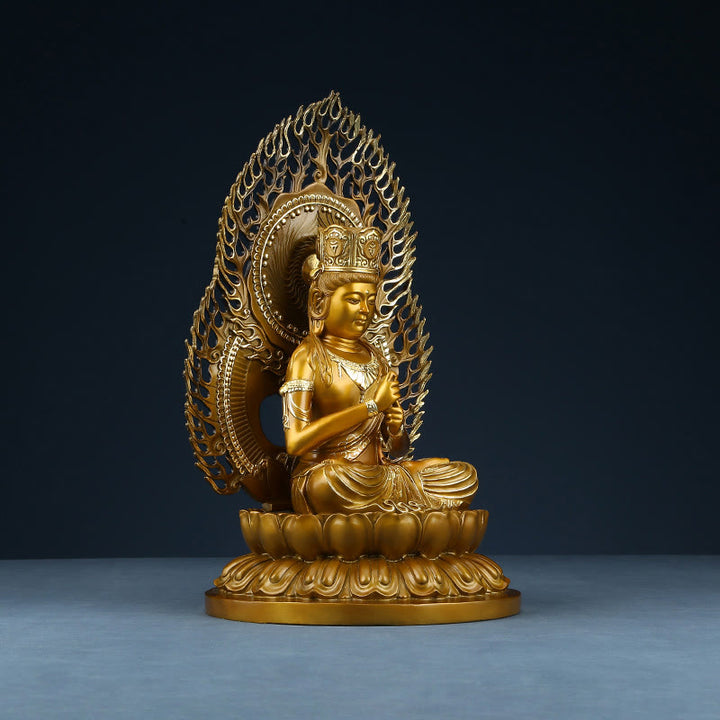 Buddha Stones Tathagata Figurka Buddy Spokój Miedziana Statua Domowa Oferta Dekoracja