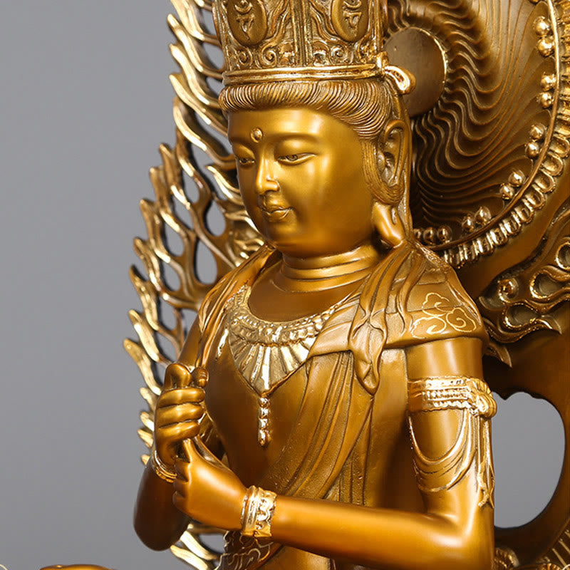Buddha Stones Tathagata Figurka Buddy Spokój Miedziana Statua Domowa Oferta Dekoracja