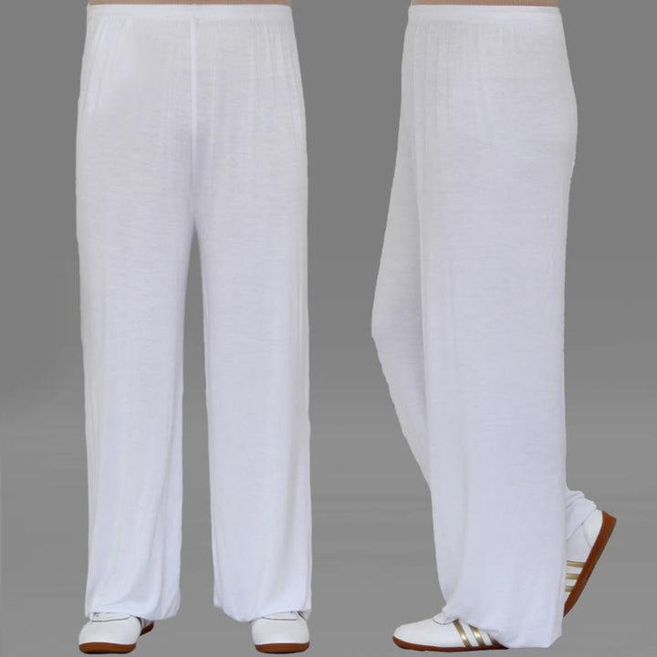 Buddha Stones Letnie Elastyczne Spodnie Tai Chi Qigong Praktyka Modal Unisex