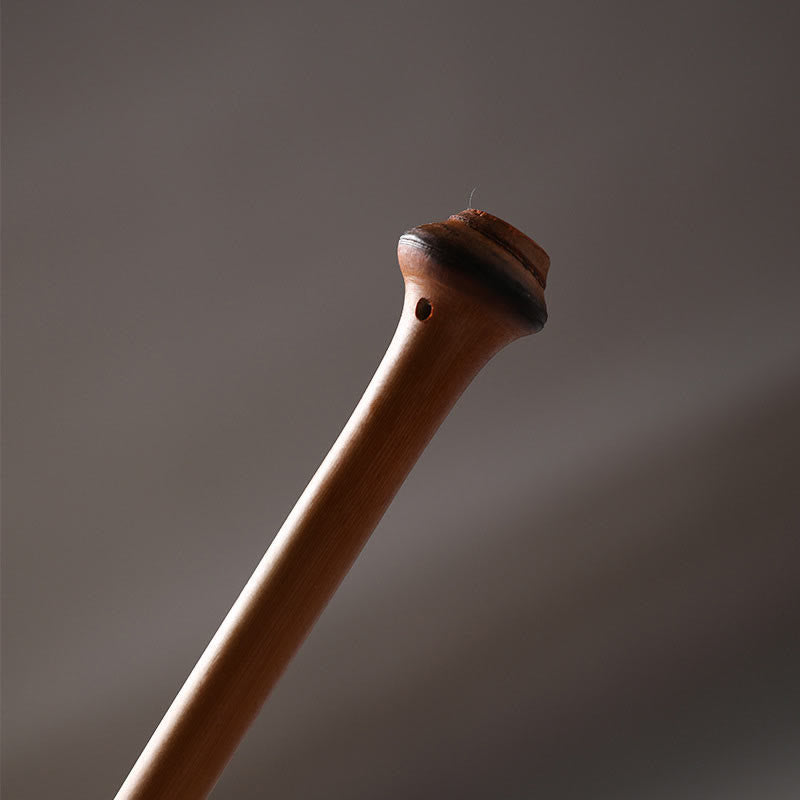 Buddha Stones w stylu chińskim, ręcznie robiony bambusowy wentylator z długą rączką