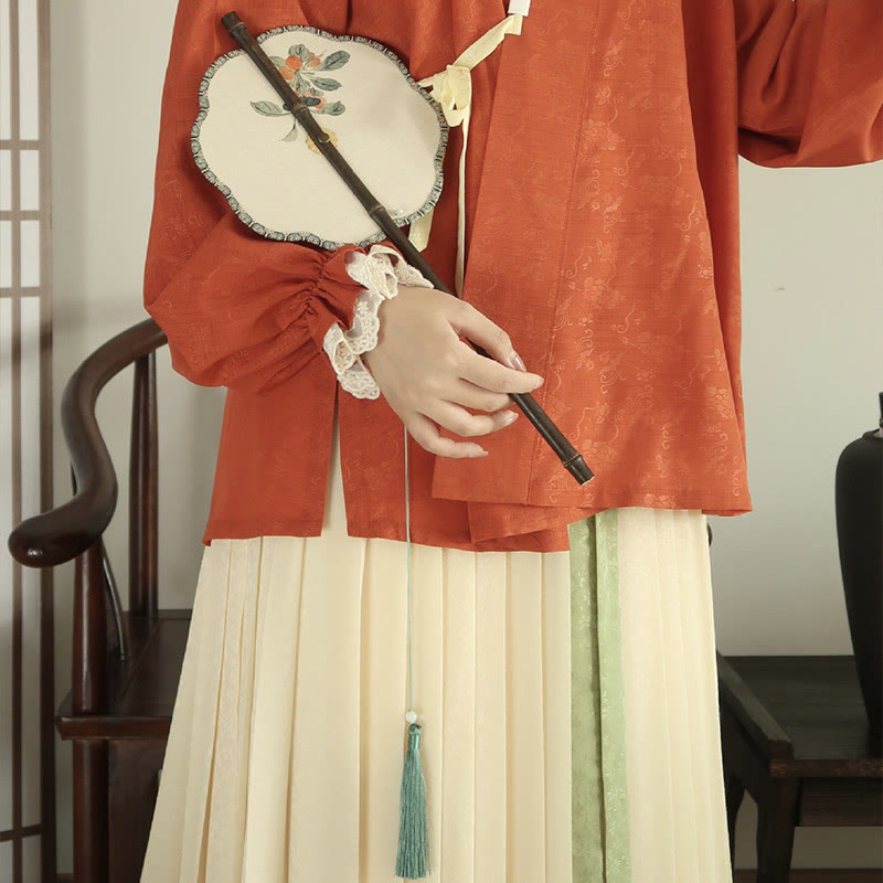 Buddha Stones ręcznie robione wiśnia bambus liść winogron wzór długi fioletowy bambus uchwyt przenośny kręcony wentylator