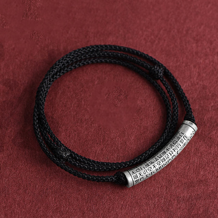 Buddha Stones 999 Srebro Sterling Sześć Prawdziwych Słów Sutra Serca Naszyjnik Wisiorek - image 21