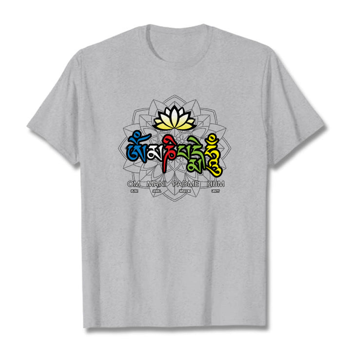 Buddha Stones Om Mani Padme Hum Lotos - Jasnoszary - 2XL - image 19