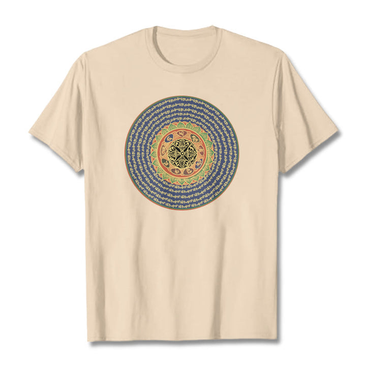 Buddha Stones 108 Om Mani Padme Hum Mantra Sanskryt Tee - For - 2XL - image 14