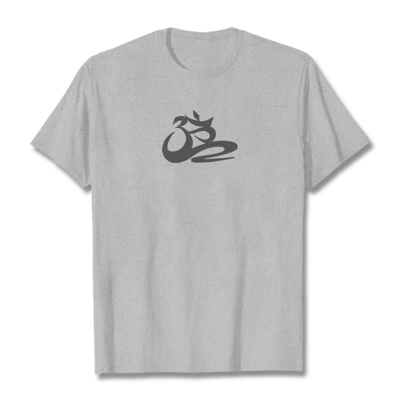 Koszulka z nadrukiem OM Tee z Buddha Stones - Jasnoszary - 2XL - image 19