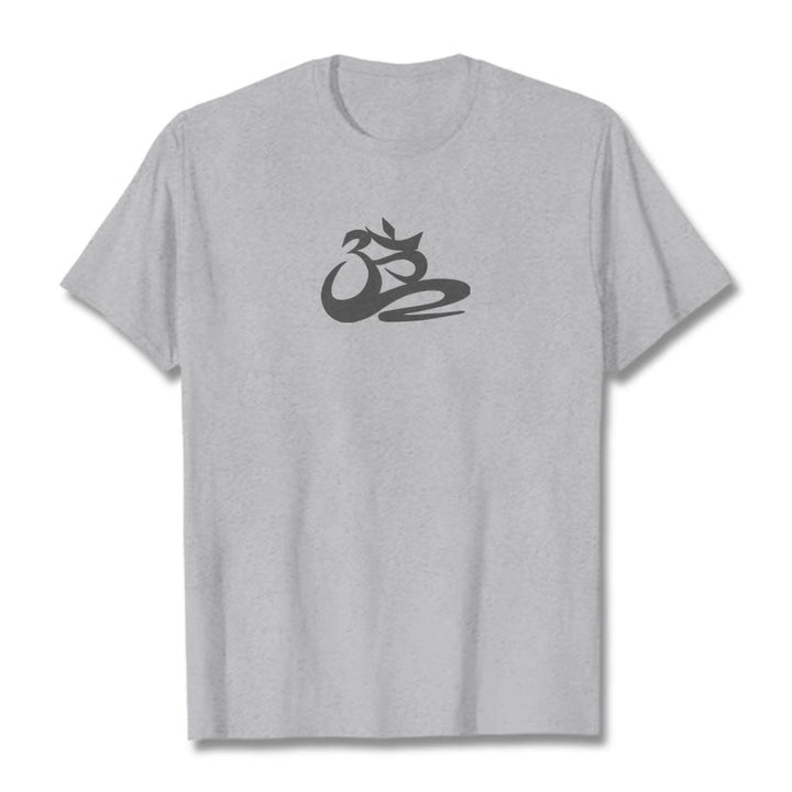 Koszulka z nadrukiem OM Tee z Buddha Stones - Jasnoszary - 2XL - image 19