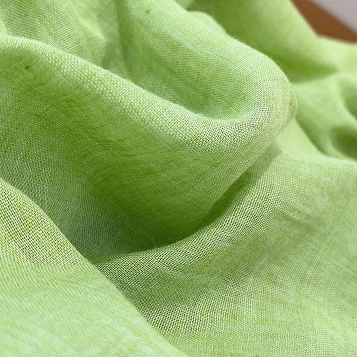 Spodnie lniane z kieszeniami i ściągaczem Buddha Stones Summer Plain Color - image 25