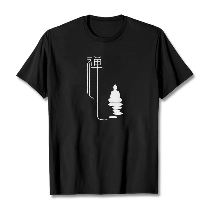 Koszulka z Buddha Stones Zen Budda - Czarny - 2XL - image 5