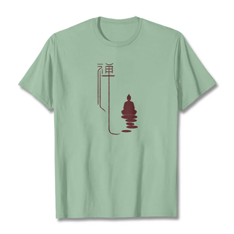 Koszulka z Buddha Stones Zen Budda - Jasnozielony - 2XL - image 17