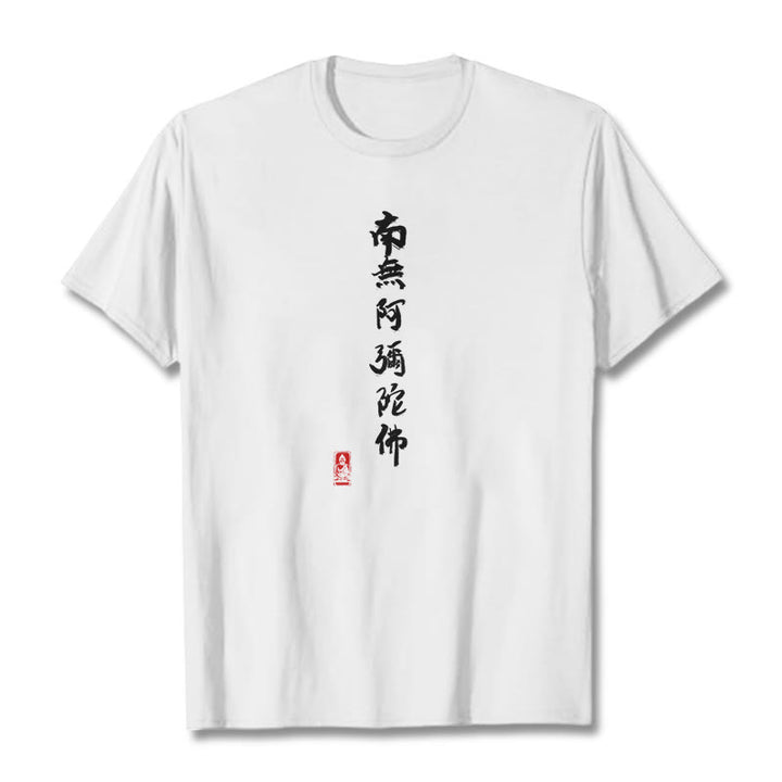 Koszulka Buddha Stones Nan Wu E Mi Tuo Fo - Biały - 2XL - image 7