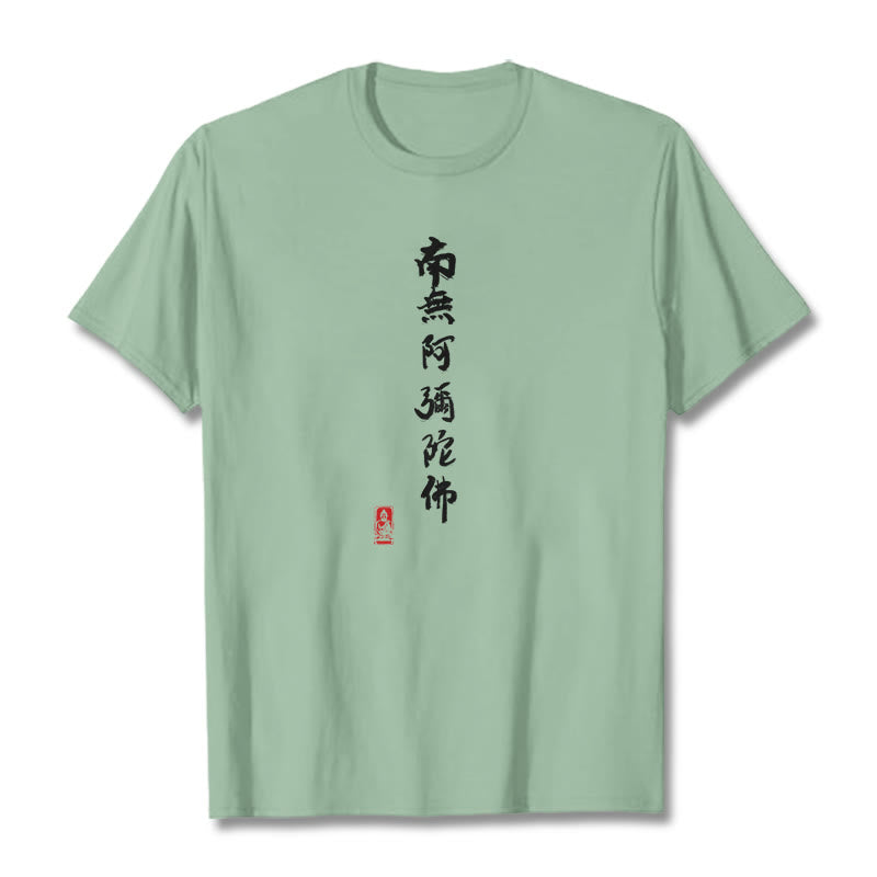 Koszulka Buddha Stones Nan Wu E Mi Tuo Fo - Jasnozielony - 2XL - image 15