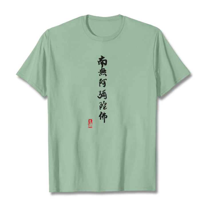 Koszulka Buddha Stones Nan Wu E Mi Tuo Fo - Jasnozielony - 2XL - image 15