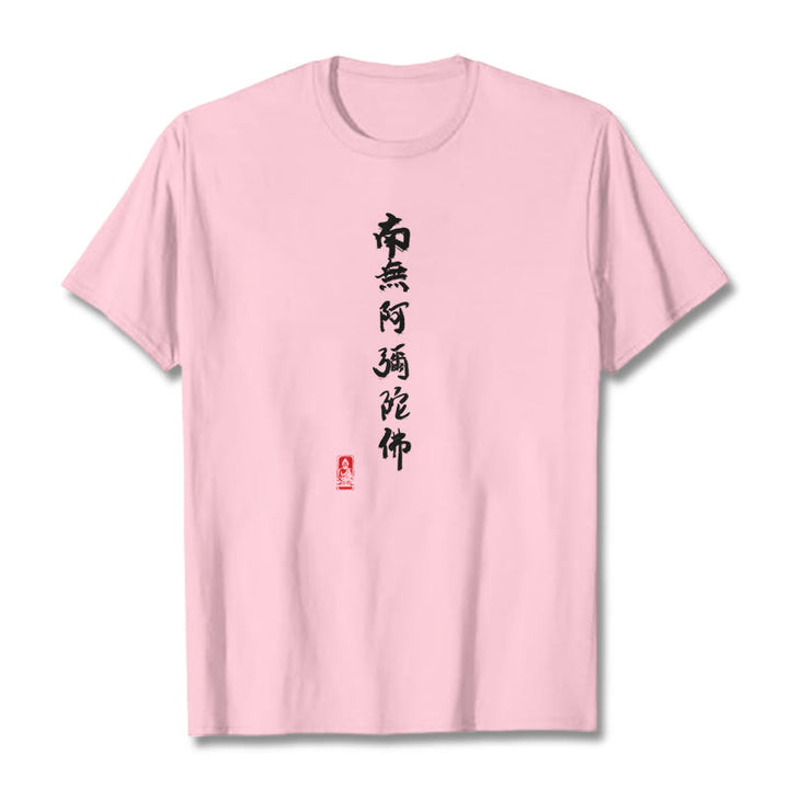 Koszulka Buddha Stones Nan Wu E Mi Tuo Fo - Jasnoróżowy - 2XL - image 11