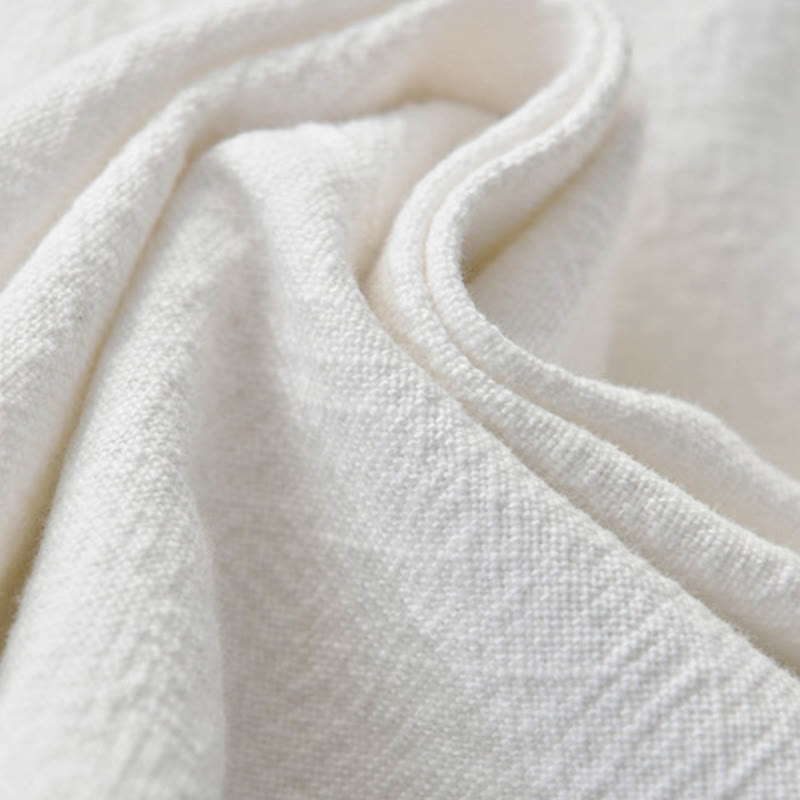 Buddha Stones Spodnie z gładkiej bawełny z ramią i kieszeniami - image 32