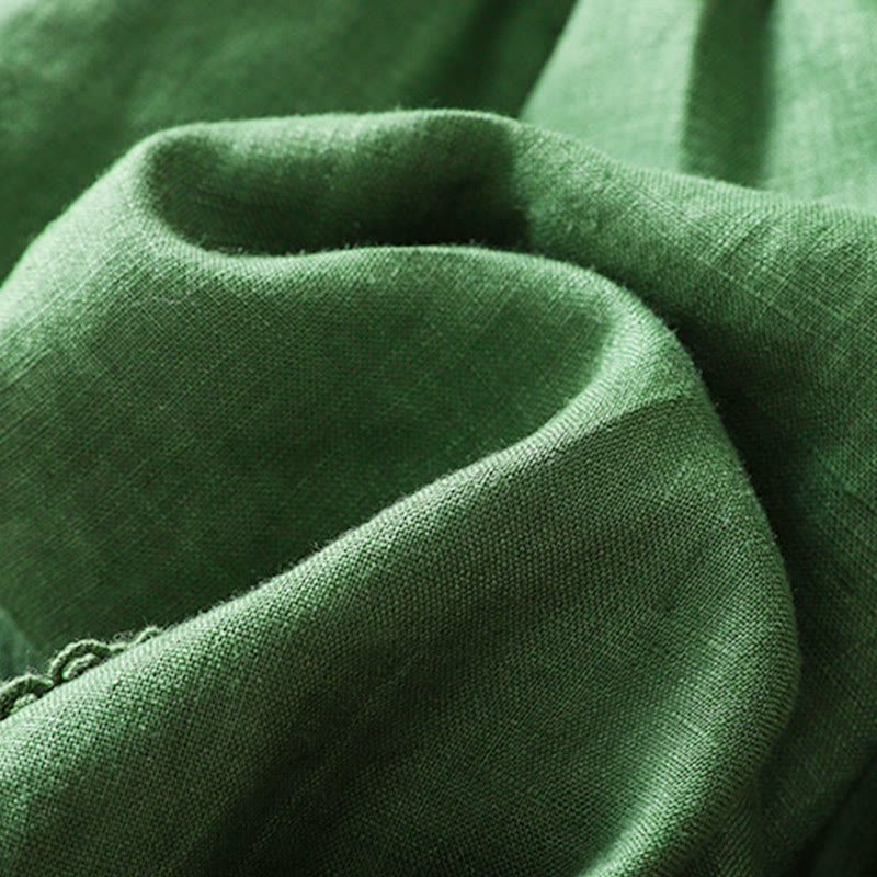 Spodnie haremowe damskie z bawełny ze ściągaczem i kieszeniami Buddha Stones Summer - image 15