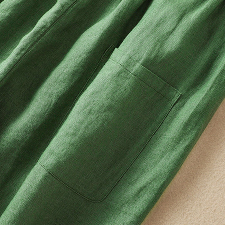 Spodnie haremowe damskie z bawełny ze ściągaczem i kieszeniami Buddha Stones Summer - image 14