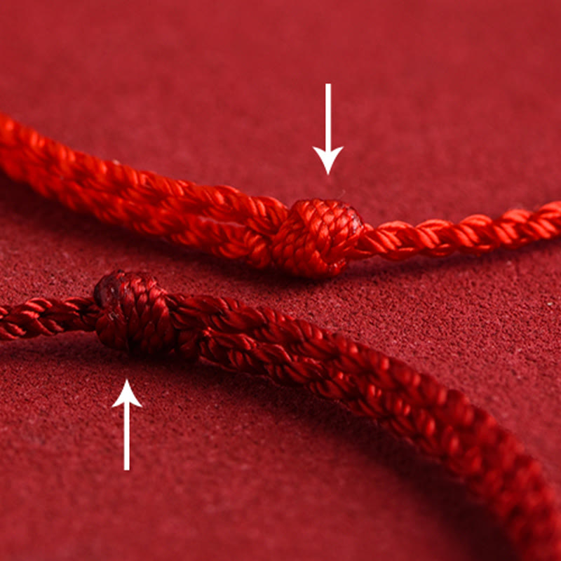 Buddha Stones 999 Złoty Chiński Zamek Urok Fu Ochrona Znaków Ręcznie Robiona Bransoletka Lina - image 15