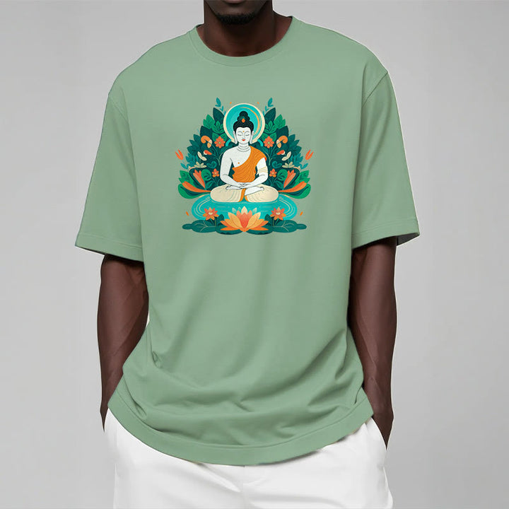 Buddha Stones Trawa Lotos Bodhisattwa Koszulka T-shirt - image 14