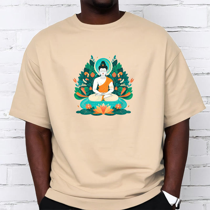 Buddha Stones Trawa Lotos Bodhisattwa Koszulka T-shirt - image 11