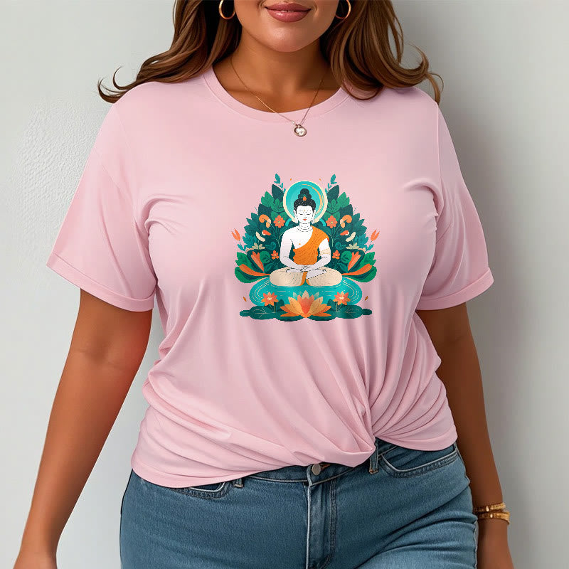 Buddha Stones Trawa Lotos Bodhisattwa Koszulka T-shirt - image 12