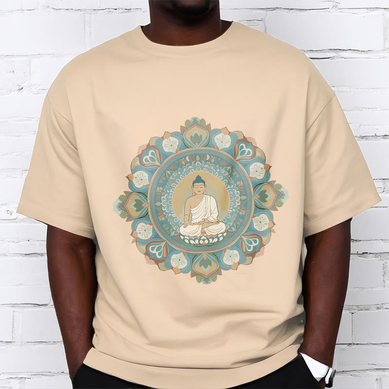 Buddha Stones Mandala Kwiat Buddy Koszulka T-shirt - image 11