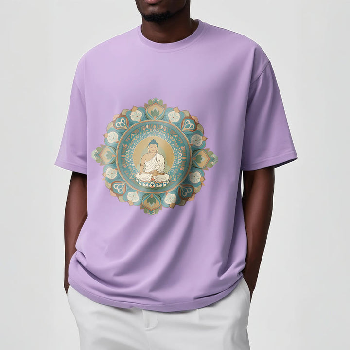 Buddha Stones Mandala Kwiat Buddy Koszulka T-shirt - image 16