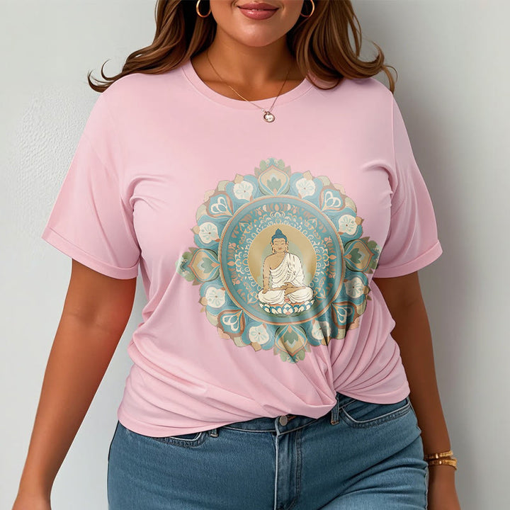 Buddha Stones Mandala Kwiat Buddy Koszulka T-shirt - image 14