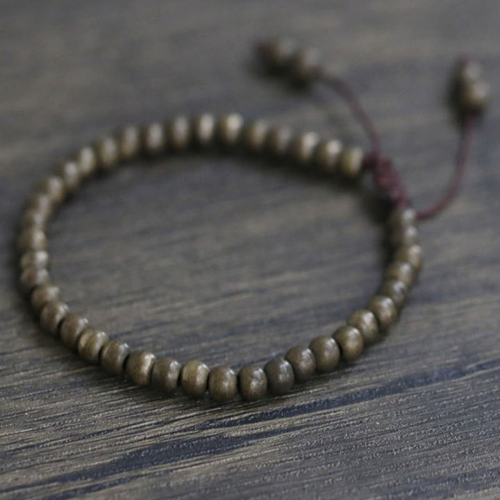 Buddha Stones Mosiądz Koraliki Równowaga Bogactwo Prosta Bransoletka