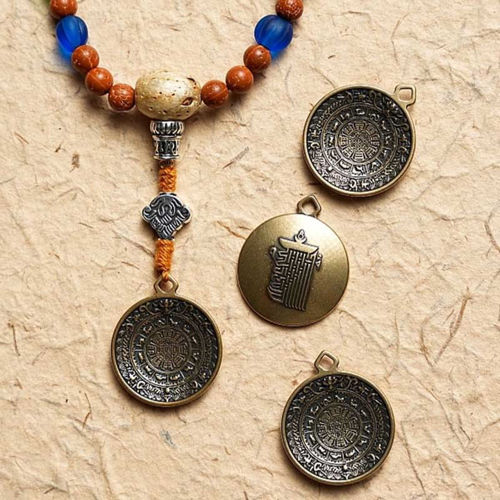 Buddha Stones Tybet Bodhi Nasiona 108 Mala Koraliki Mądrość Pokój Bransoletka Naszyjnik
