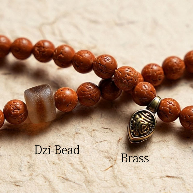 Buddha Stones Tybet Bodhi Nasiona 108 Mala Koraliki Mądrość Pokój Bransoletka Naszyjnik