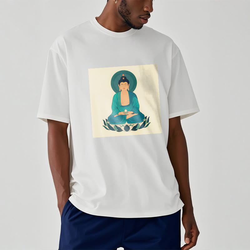 Koszulka Buddha Stones Kamienie Lotos Medytacja Budda T-shirt - image 7