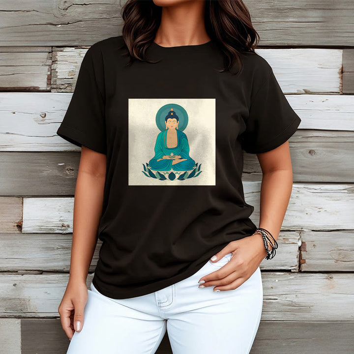 Koszulka Buddha Stones Kamienie Lotos Medytacja Budda T-shirt - image 12