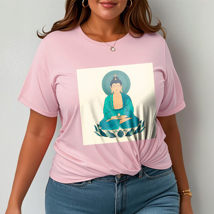 Koszulka Buddha Stones Kamienie Lotos Medytacja Budda T-shirt - image 14