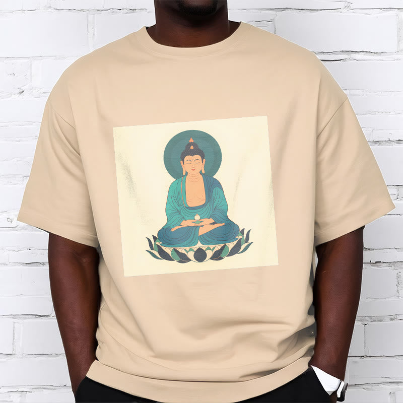 Koszulka Buddha Stones Kamienie Lotos Medytacja Budda T-shirt - image 2
