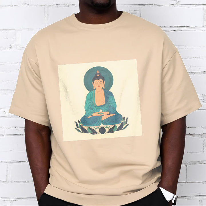 Koszulka Buddha Stones Kamienie Lotos Medytacja Budda T-shirt - image 2