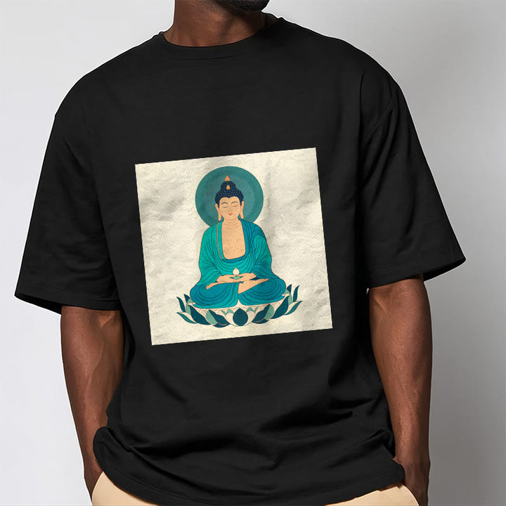 Koszulka Buddha Stones Kamienie Lotos Medytacja Budda T-shirt - image 10