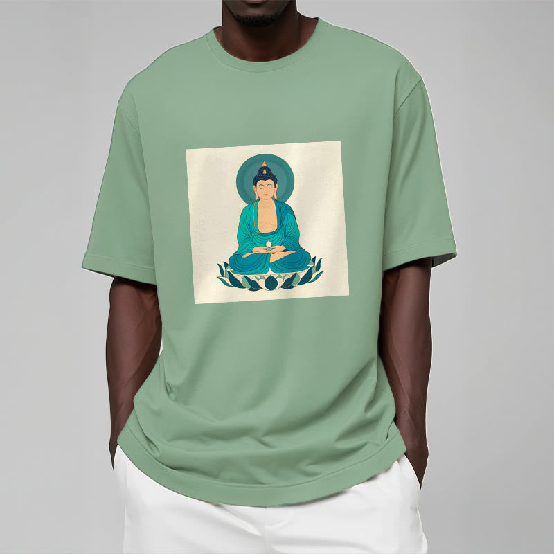 Koszulka Buddha Stones Kamienie Lotos Medytacja Budda T-shirt - image 18