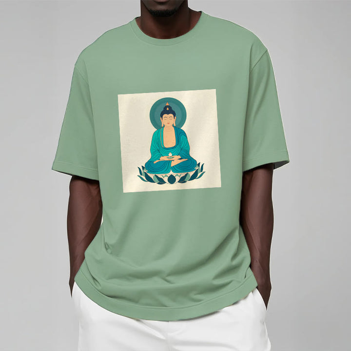 Koszulka Buddha Stones Kamienie Lotos Medytacja Budda T-shirt - image 18