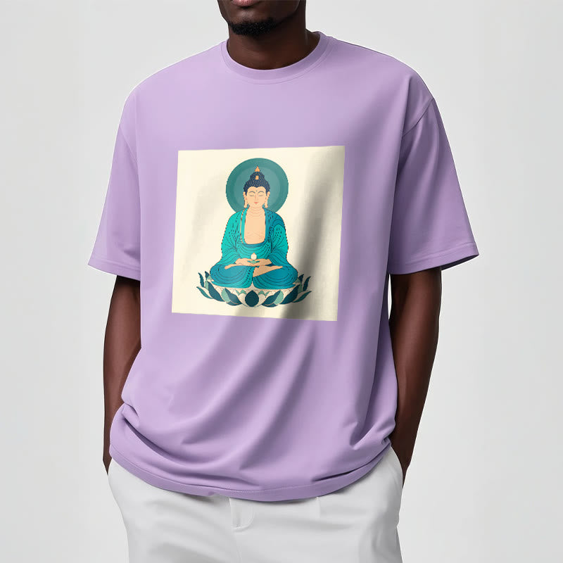 Koszulka Buddha Stones Kamienie Lotos Medytacja Budda T-shirt - image 16