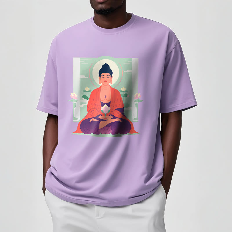 Koszulka Buddha Stones Kamienie Lotos Medytacja Budda T-shirt - image 14