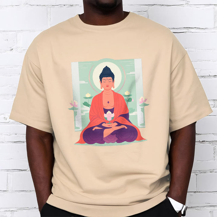 Koszulka Buddha Stones Kamienie Lotos Medytacja Budda T-shirt - image 18