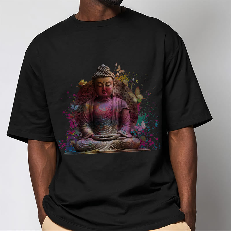 Koszulka Buddha Stones Motyl Medytacja Budda T-shirt - image 7