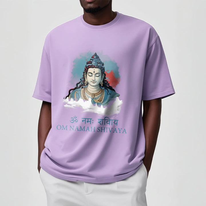 Koszulka z kolorowymi chmurami w sanskrycie OM NAMAH SHIVAYA Buddha Stones - image 16