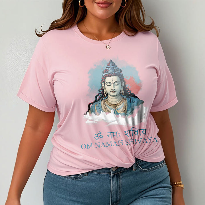 Koszulka z kolorowymi chmurami w sanskrycie OM NAMAH SHIVAYA Buddha Stones - image 12