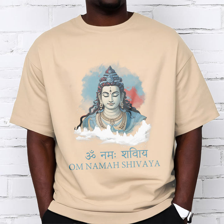 Koszulka z kolorowymi chmurami w sanskrycie OM NAMAH SHIVAYA Buddha Stones - image 8