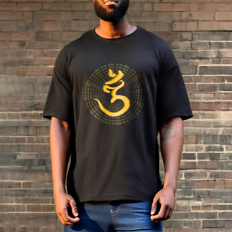 Buddha Stones 108 OM NAMAH SHIVAYA Mantra Sanskryt Tee - image 4