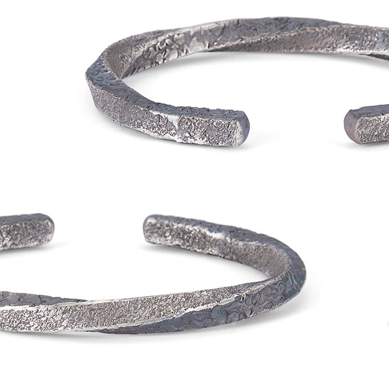 Buddha Stones Retro 999 Srebro Sterlingowe Pętla Möbiusa Wieczna Miłość Mankiet Bransoletka Bangle - image 12